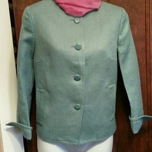 Talbots light blue blazer