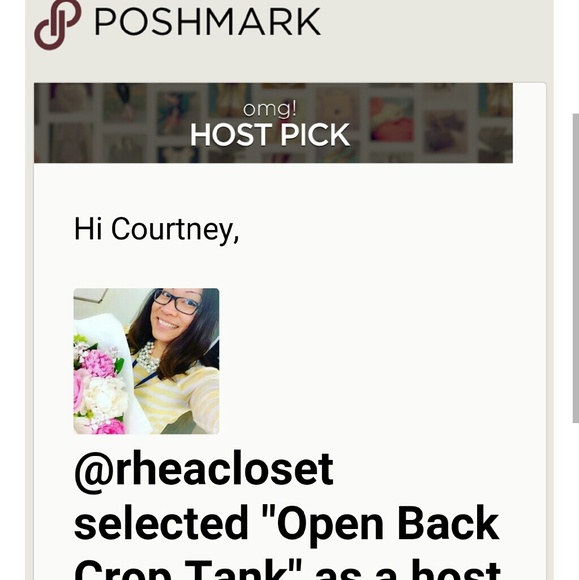 Navy Blue Floral Open Back Crop Tank - Picture 5 of 5