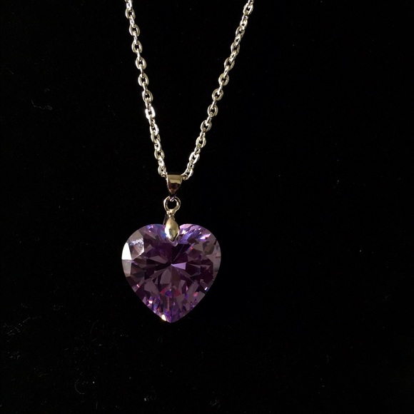 Purple Heart necklace - Picture 3 of 4