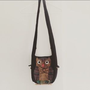 Owl Canvas Crossbody