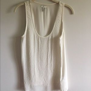 Cream beaded Joie tank