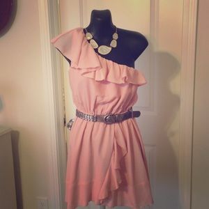 Pink Ruffled Party/Cocktail Dress