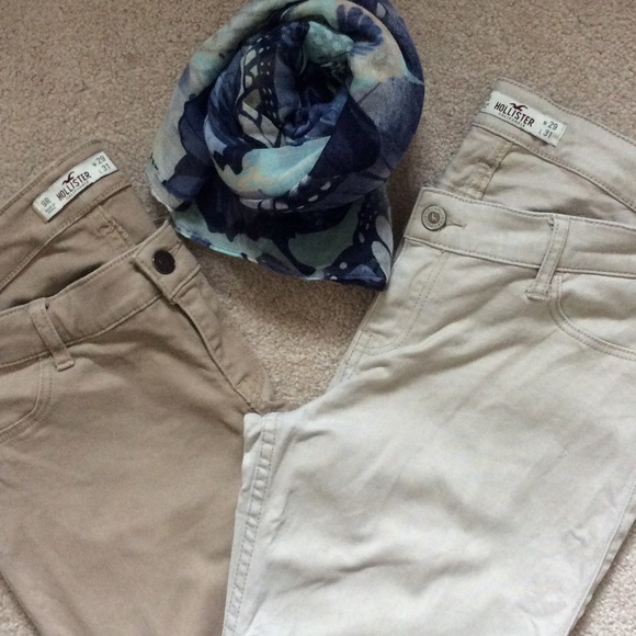 PRICE DROP Hollister cotton chinos $20 each