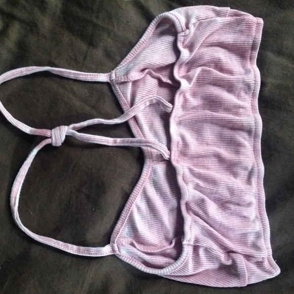 Pink bandeau w/ buttons!! - Picture 2 of 3