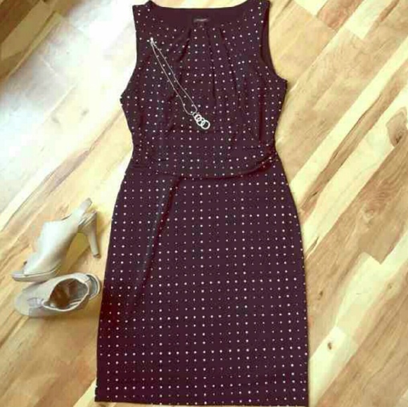 Ann Taylor dress. Polka dot dress.