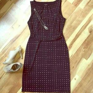 Ann Taylor dress. Polka dot dress.
