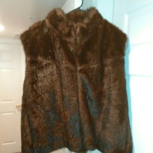 Authentic mink vest plus size 3x