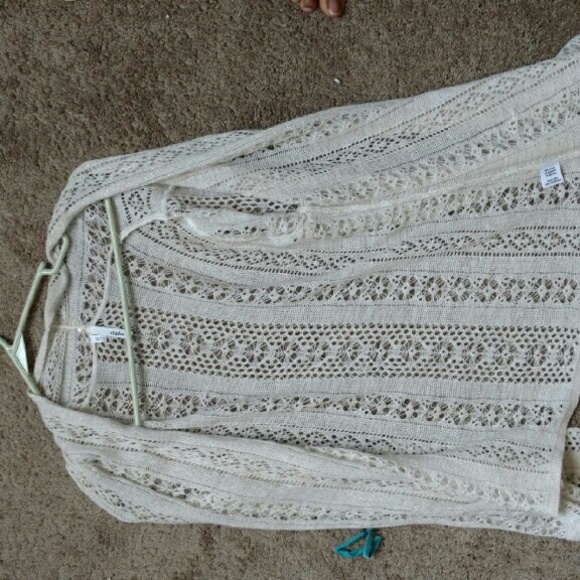 Ivory cardigan size large