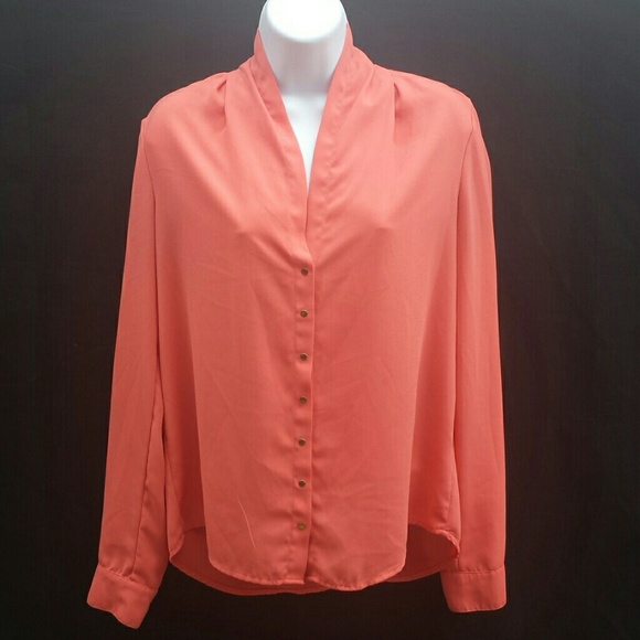 Button down coral shirt size S