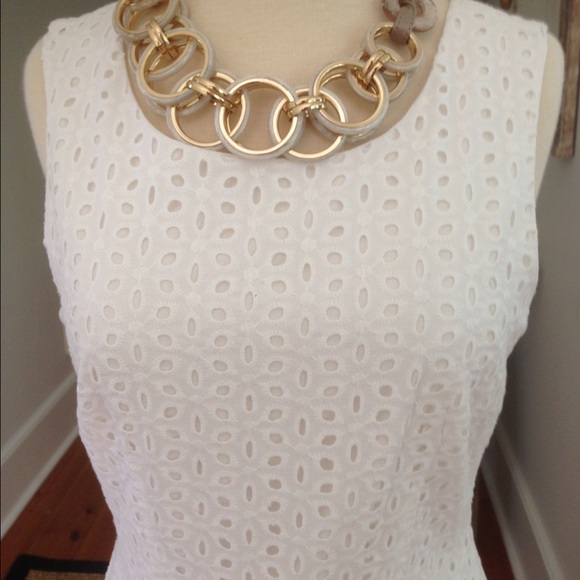 Forever 21 White Eyelet Dress - Picture 3 of 4