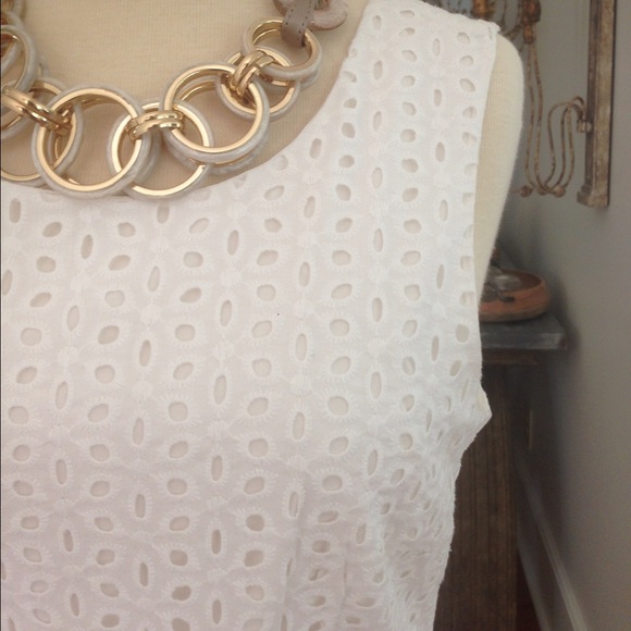 Forever 21 White Eyelet Dress - Picture 4 of 4