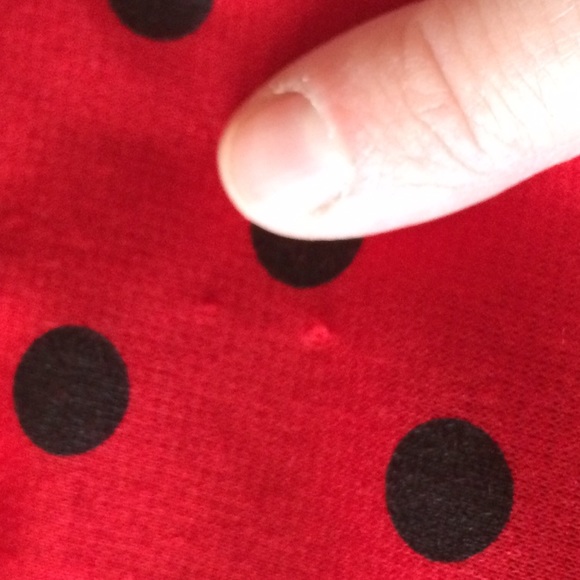 Forever 21 Red & Black Peplum Top - Picture 4 of 4