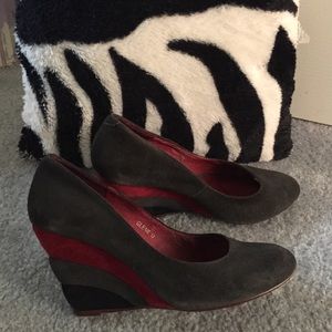 Jeffrey Cambell Wedge Suede tricolor Shoe