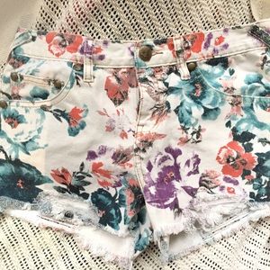 Free People denim shorts
