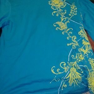 Bright blue long sleeve T-Shirt