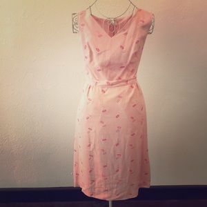 Vintage Pretty in Pink 1960's Shift Dress