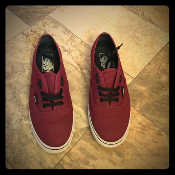 Maroon vans