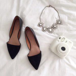 Madewell black d'orsay flat