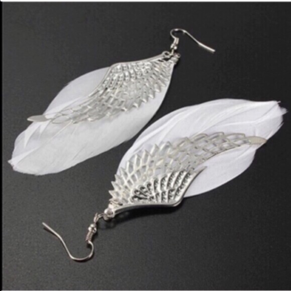 Angel Wing Earrings - Picture 2 of 4