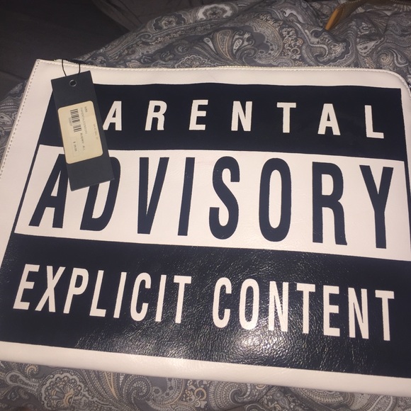 Black and white fun clutch