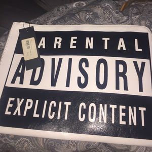 Black and white fun clutch