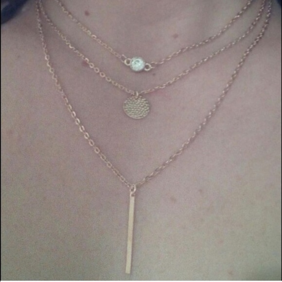 Triple Layer Necklace - Picture 3 of 4