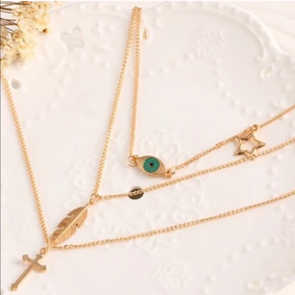 (K3) 🦄5 for $35🦄 Multilayer Necklace - Picture 2 of 4