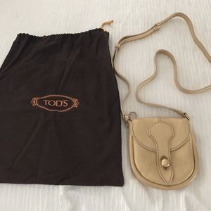 Tods, gold mini crossbody