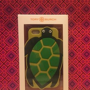 Super cute turtle silicone case TORY BURCH