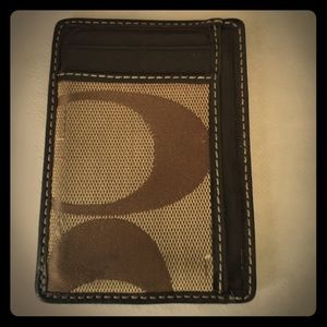 Coach card holder