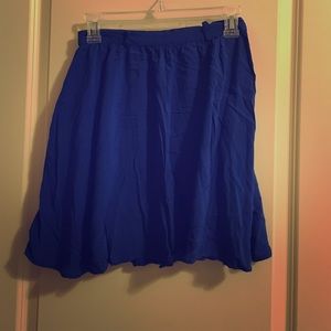 Blue skater skirt