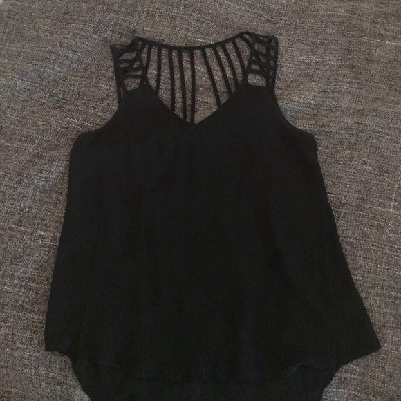 Black cut out tank tank