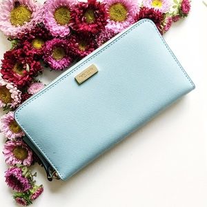 Light blue Kate spade wallet NWT