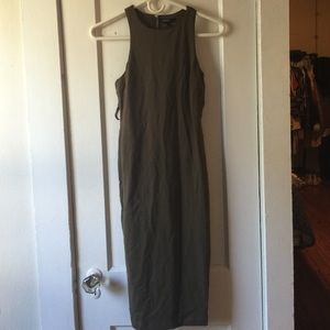 Olive green dress