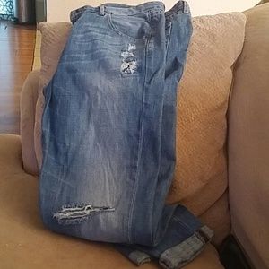 Boyfriend low rise jeans