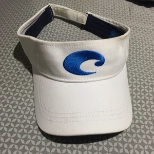 white costa visor with navy interior