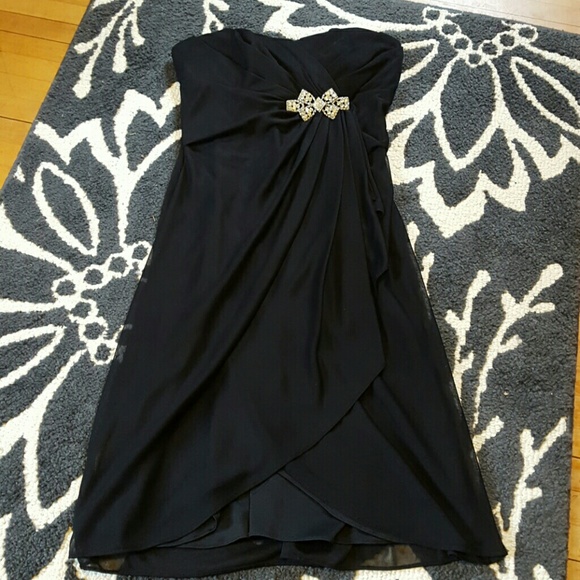 Little black strapless dress