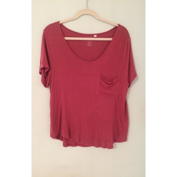 Red Slouchy Tee