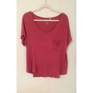 Red Slouchy Tee