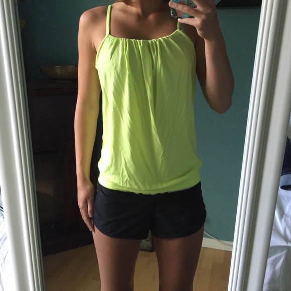 Yellow Nike Dri-Fit Tank