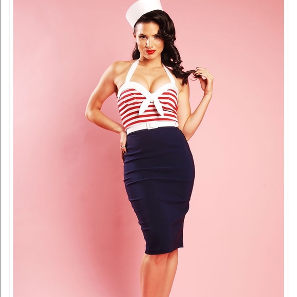 PinUpGirlclothing sailor dress