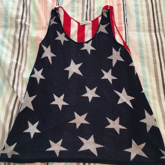 American flag tank