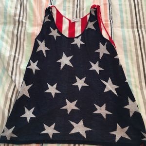 American flag tank