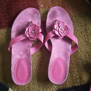 Coach flip flops