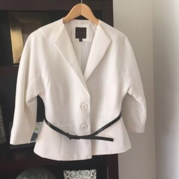 The Limited - White 2 Button Polyester Blazer