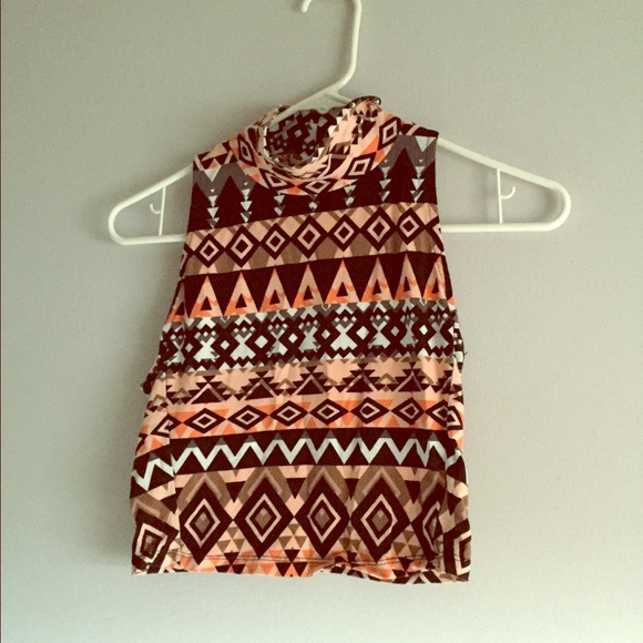 Mock neck crop top