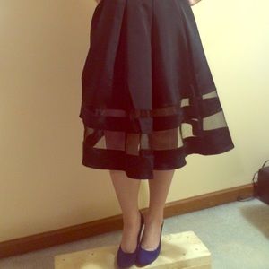 Express high waisted midi skirt EUC 2 small