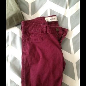 Maroon hollister jegging