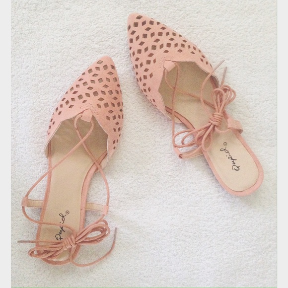 Only size 10 left! Host Pick! 🎉Lace-up ballerinas - Picture 2 of 4