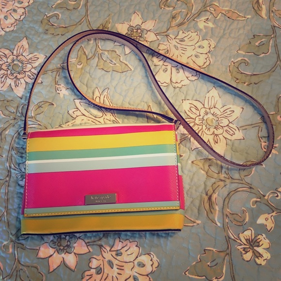 Striped kate spade crossbody